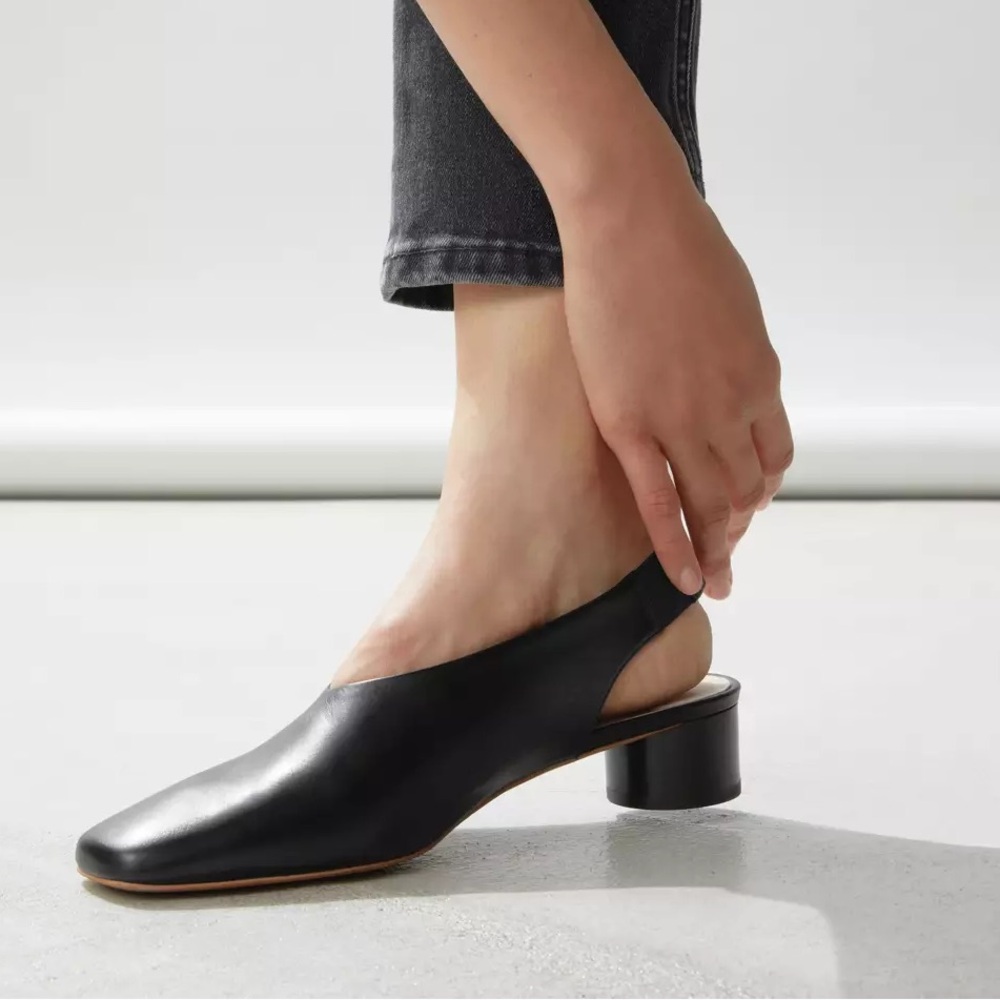 Everlane Shoes | Everlane square toe slingback heel